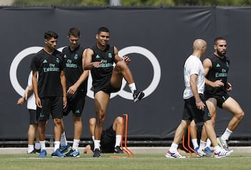 Casemiro, Carvajal, Achraf y Yáñez. 