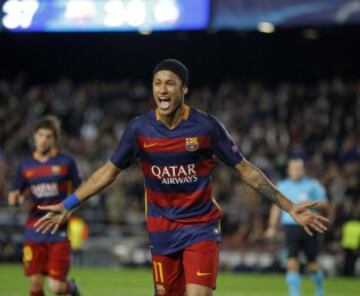 Neymar celebra el 3-0