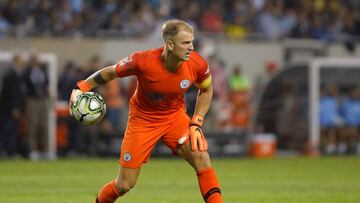 Hart durante el partido ante Dortmund en Estados Unidos