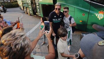 El Betis llegó a Valencia con cuatro exjugadores del equipo che: Joaquín (en la imagen), Canales, Barragán y Guardado.