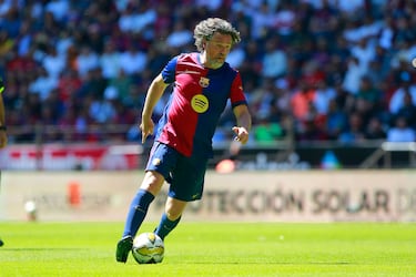 Roger García durante el partido de Leyendas en entre el Real Madrid y el Fútbol Club Barcelona.