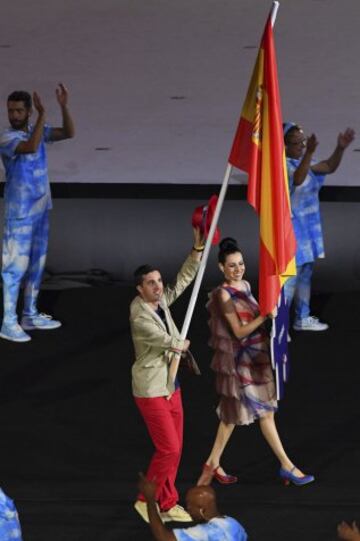 La delegación española en la inauguración de los Juegos Paralímpicos de Río 2016