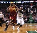 41 puntos de LeBron en un sufrido triunfo ante Boston