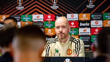 Ten Hag, en sala de prensa.