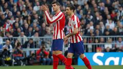 Soccer Football - La Liga Santander - Real Madrid v Atletico Madrid- Santiago Bernabeu, Madrid, Spain - February 1, 2020  Atletico Madrid&#039;s Alvaro Morata applauds fans as he comes off as a substitute  REUTERS/Susana Vera