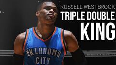 Russell Westbrook lleva 44 triples-dobles en 605 partidos de Regular Season.