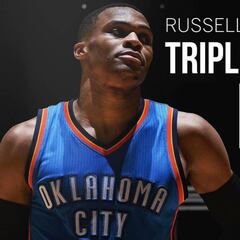 Un Westbrook soberbio logra su triple-doble 44: como LeBron, ¡pero con 395 partidos menos!