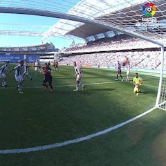 Rulli tendrá pesadillas: sus dos fallos estrepitosos que Suárez y Dembélé aprovecharon