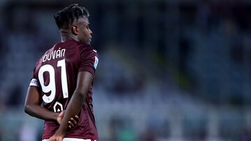 Turin, Italy - August 25: Duvan Zapata of Torino Fc looks on during the Serie A match between Torino and Atalanta Bc at Olimpico on August 25, 2024 in Turin, Italy. (Photo by sportinfoto/DeFodi Images via Getty Images)
