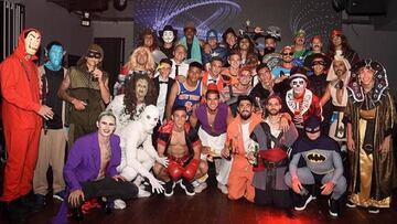 El plantel del Vélez despidió el año con una fiesta de disfraces: los más originales y llamativos