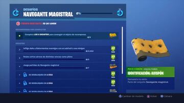 Fortnite Battle Royale: Desaf&iacute;os de Navegante Magistral