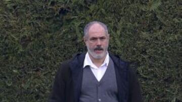 Zubizarreta, en un entrenamiento del Bar&ccedil;a.