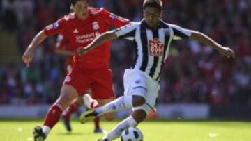 Gonzalo Jara en su paso por West Bromwich.