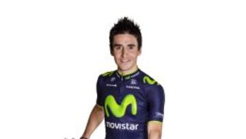 Igor Antón, con su nuevo maillot del equipo Movistar.
