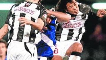 <b>AGRIDULCE. </b>Abel está contento pese a que se dejaron remontar frente al Tenerife por dos veces.