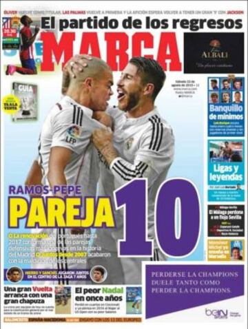 Portadas de la prensa deportiva