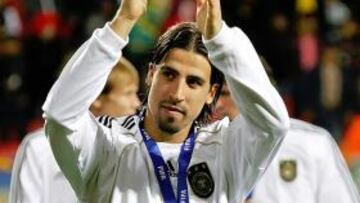 <b>CAZÓ EL BRONCE. </b>Khedira logró el gol de la victoria ante Uruguay.