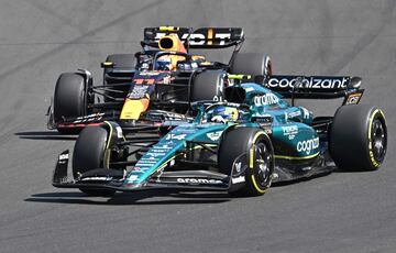 Fernando Alonso (Aston Martin AMR23). Hungaroring, Hungría. F1 2023.