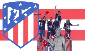 Atlético toast twin triumphs with their people at Neptuno