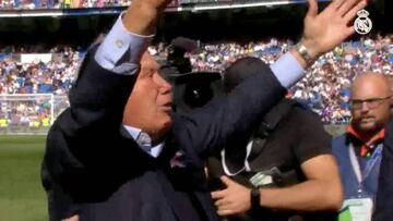 La ovaci¨®n que el Bernab¨¦u le dio a Herrer¨ªn en el homenaje que le hizo el Madrid en octubre