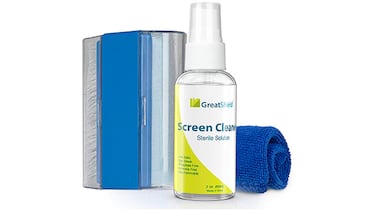 El kit de limpieza para teclado y ordenador con paño, cepillo y solución