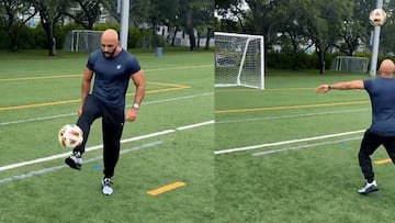 El guardaespaldas de Messi hace tremenda jugada con golazo incluido