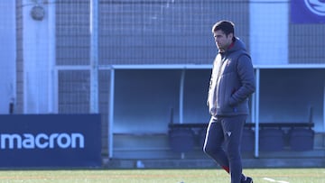 Lisci durante un entrenamiento.