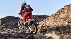 Brabec con la Honda en el Dakar 2021.