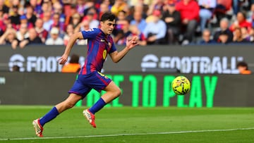 Pedri, en un instante del partido ante el Sevilla.