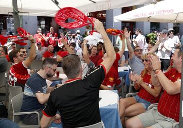 Ambiente de Champions en las calles de Madrid