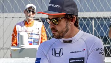 Fernando Alonso, piloto de McLaren Honda, en Rusia.