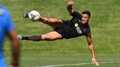 El alegre primer entrenamiento de Alexis Sánchez en el Inter