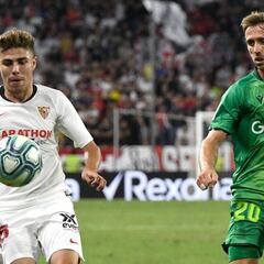 Pozo disfrutó de su anhelado debut en el Sánchez Pizjuán