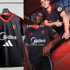 El Sevilla repite con el negro como tercera equipación oficial