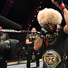 Khabib, número uno libra por libra: "Fue el trabajo de mi vida"