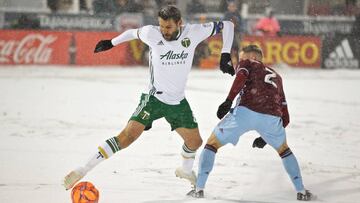 Los Portland Timbers y Colorado Rapids dividieron puntos después de empatar a tres tantos en el partido más frio en la historia de la Major League Soccer.