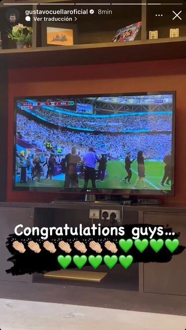 Gustavo Cuéllar celebra victoria de Arabia Saudita sobre Argentina