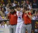 Pau Ribas y Claver se retiraron lesionados ante Macedonia