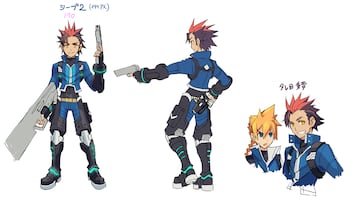 Ilustración - Azure Striker Gunvolt (3DS)