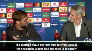 Klopp does his own translation ahead of Salzburg game