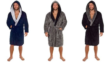 Hallamos esta bata de casa para hombre con forro polar que es superventas en Amazon