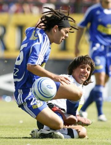 El ex volante de Universidad de Chile usaba el pelo al estilo 'dreadlock', muy común dentro de la cultura rasta.