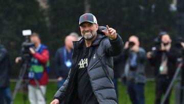 KIRKBY, ENGLAND - MAY 25: (THE SUN OUT. THE SUN ON SUNDAY OUT) Jurgen Klopp manager of Liverpool during a training session at AXA Training Centre on May 25, 2022 in Kirkby, England. (Photo by John Powell/Liverpool FC via Getty Images)