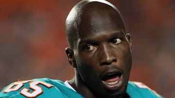 081012 Miami Dolphins wide receiver Chad Johnson (85) at SunLife Stadium in Miami Gardens, FL.(Allen Eyestone/The Palm Beach Post)