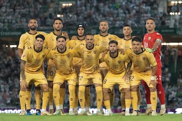 Once inicial del Málaga en Córdoba.