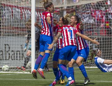 El 20 de mayo de 2017 ya pasará a formar parte de las fechas importantes en la historia del Atlético de Madrid. La primera Liga femenina rojiblanca ya está aquí.  Esther y Amanda marcaron los goles rojiblancos. 