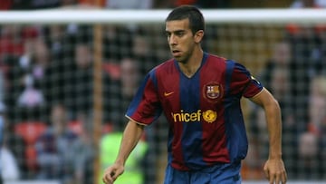 Oleguer, con el Barça.