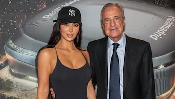 Kim Kardashian y Florentino Pérez.