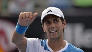 Fernando Verdasco celebra su victoria ante el chino Zhang Ze.