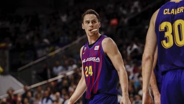 Kyle Kuric, escolta del Barcelona, ante el Madrid.